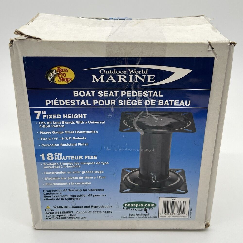 Boat Seat Pedestal 7" Height Universal Heavy Duty Pin Marine Post Mount Base NOB